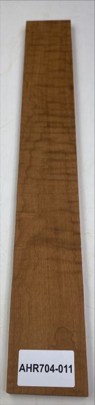 Fretboard Sycamore Curly, Caramel roasted, Guitar, Unique Piece #704-011